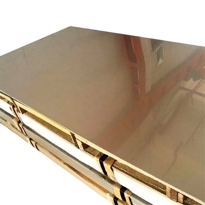 A bobina de aço inoxidável de Pvd revestiu o titânio de bronze Rose Golden Mirror Pvdf Pe